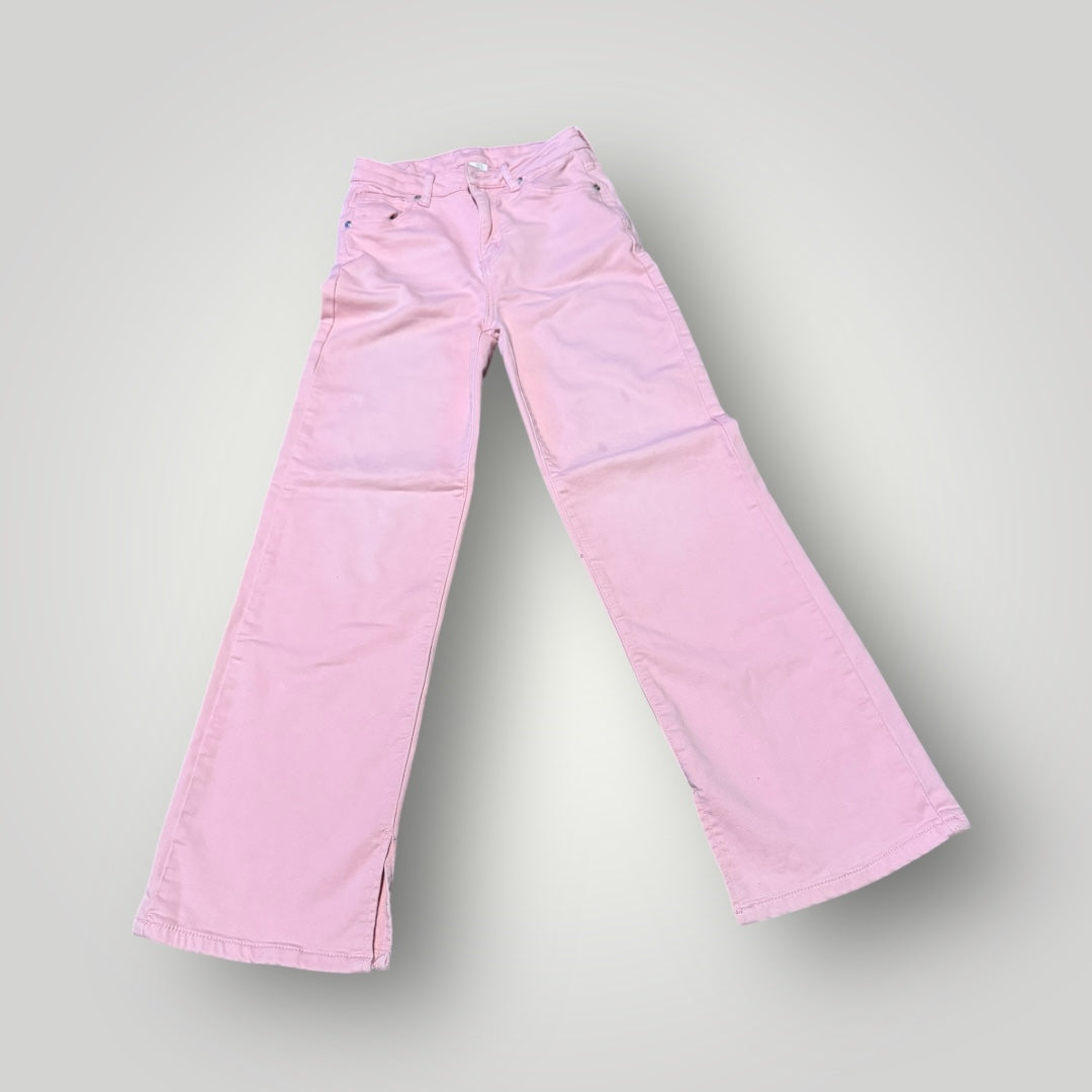 Pink Wide Leg Jeans Girls 13/14